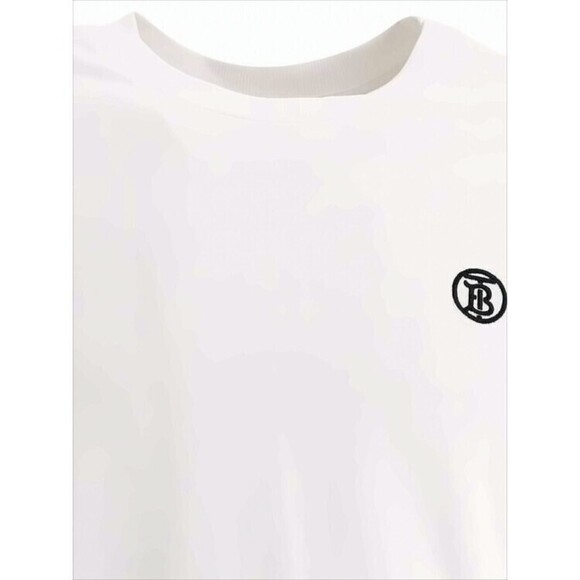 Burberry Short-Sleeve Cotton T-Shirt With Embroidered Logo - NWT